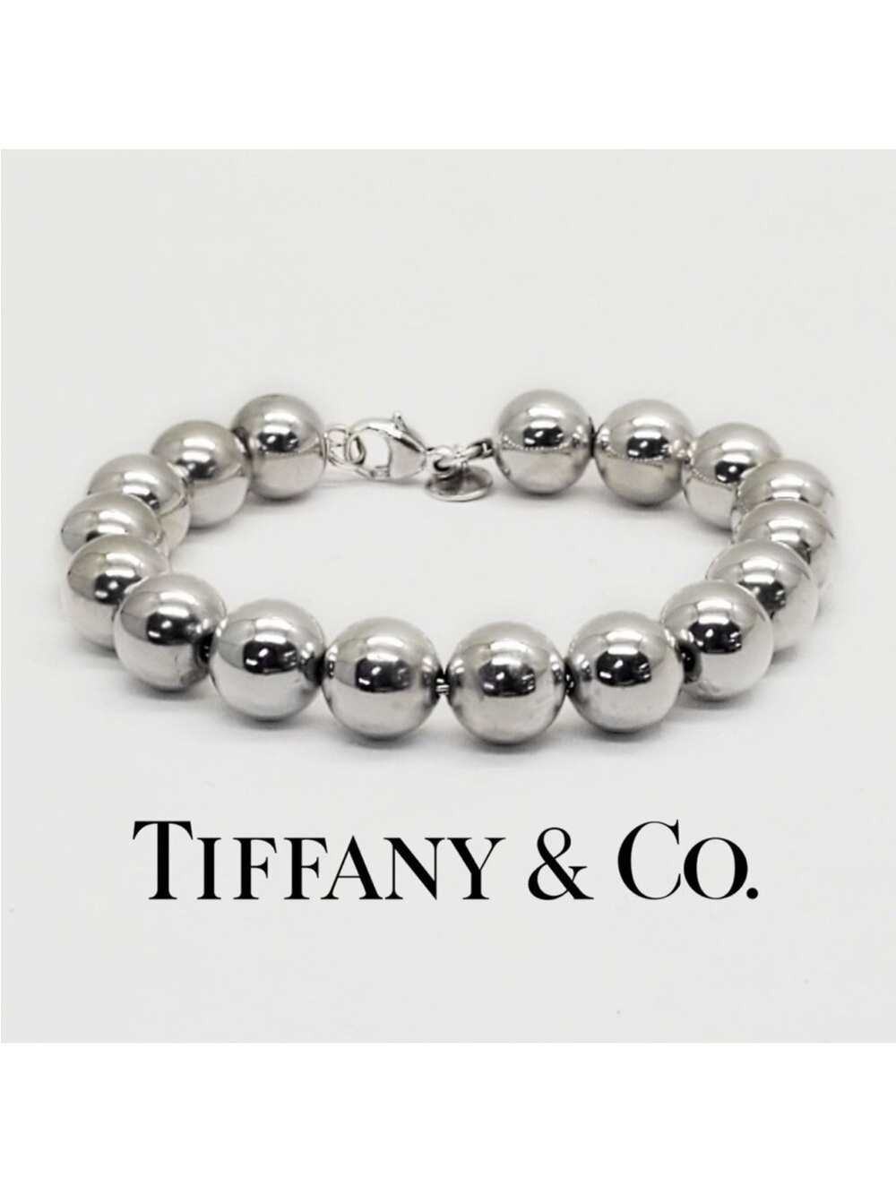 TIFFANY & CO CLASSIC 10MM BEADED BALL BRACELET